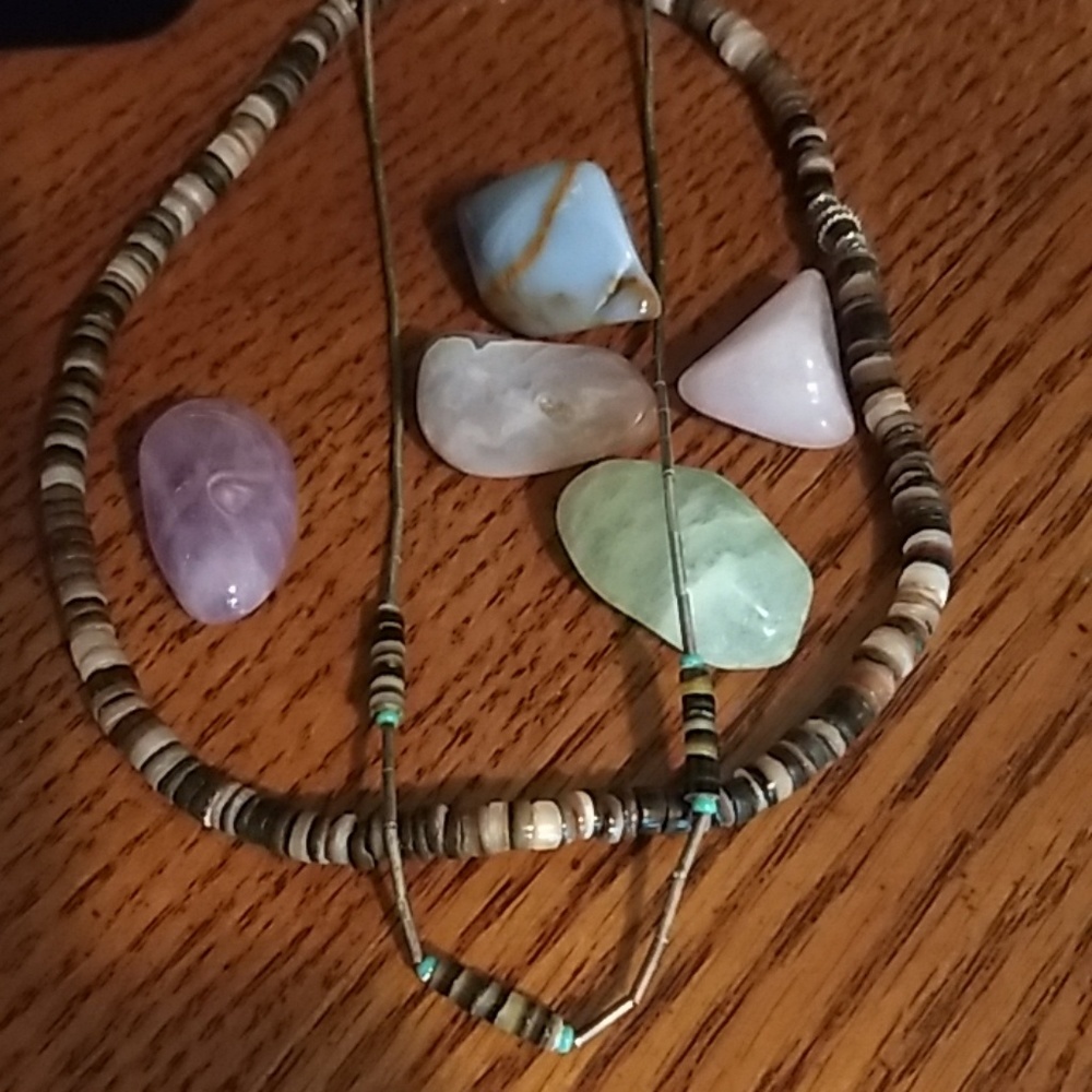 LS Heishi & Turquoise Bead SS clasps Chokers